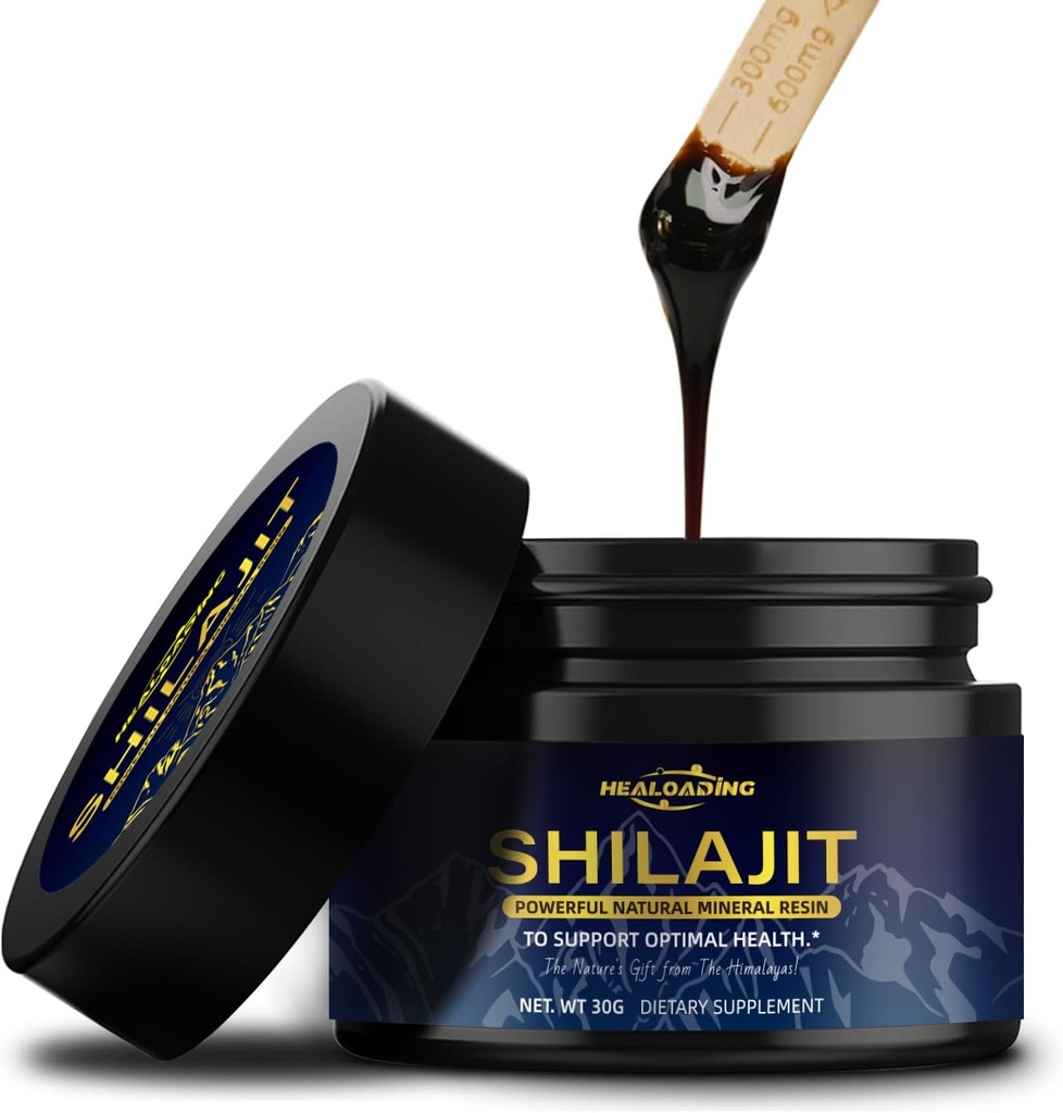 Shilajit 수지 100 % Himalayan Shilajit : 에너지, 면역력, 산화 방지제 | 30g | Vegan-Friendly