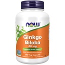 NOW 식품 보충제, 은행 Biloba 60 mg, 24% 표준화 된 추출, 비 GMO 프로젝트 검증, 240 Veg 캡슐