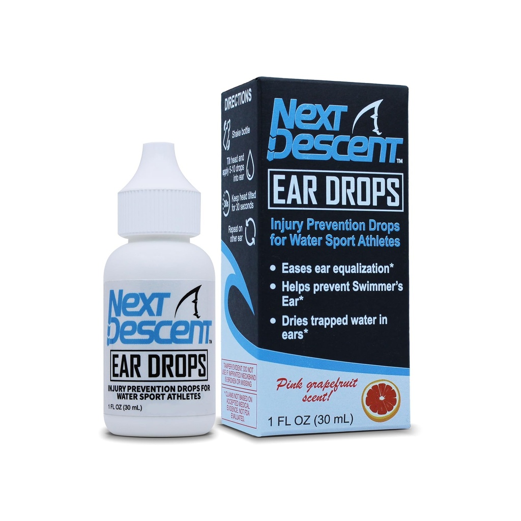 수영장과 바다 수영을 위한 스위머 이어 드롭 | Waters Sports, 수영, 다이빙, 스노클링을 위한 Next Descent Prevention Drops