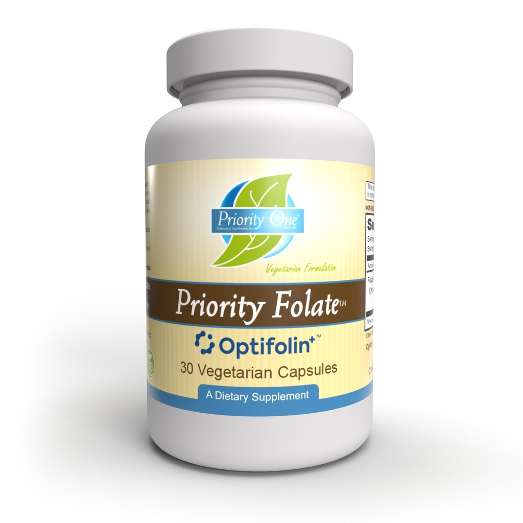 우선 1 비타민 - 우선 Folate 30 캡슐 - Optifolin + TM 5MTHF Folate *와 뛰어난 Folate 보충