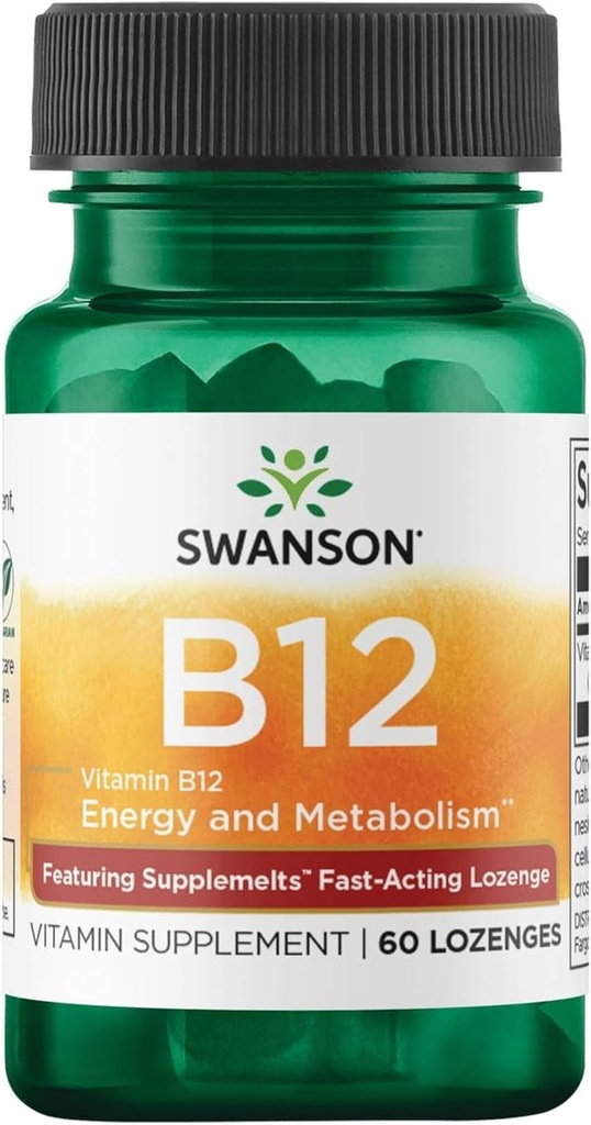 Swanson Supplemelts 하위 언어 비타민 B-12 5 밀리그램 60 탭
