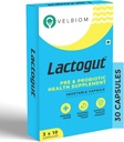 Lactogut Probiotics 면역 및 소화 건강, Gut Health Multi Strain 및 Site-Specific Pre-Probiotic Formula 도움말 Ibs 및 Ibd - 30 캡슐