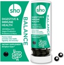 SHO 밸런스 100 억 CFU Prebiotics 및 Probiotics는 Digestive Health, 남성과 여성을위한 선반 안정 식 Vegan Probiotics를 포함한 Lactobacillus Casei - 60 알약 리필 병