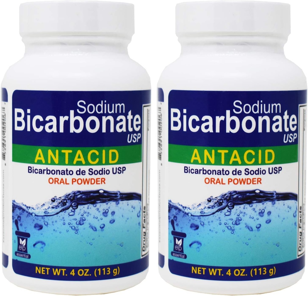 나트륨 중탄산염 Antacid 구두 분말 USP 4 oz.2 병