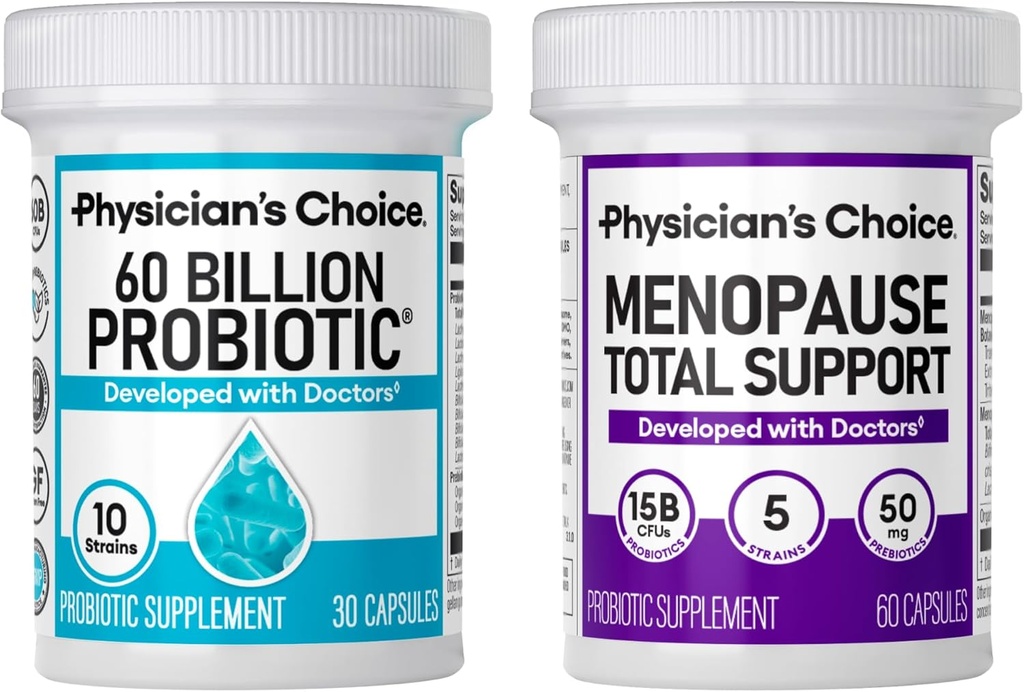 Physician 's CHOICE Menopause 지원 + 소화 건강 지원 번들 - 60ct