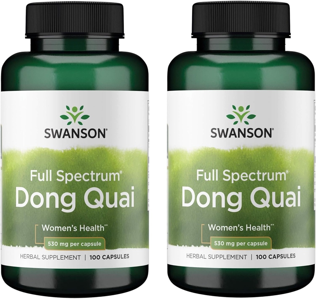 Swanson Dong Quai 530 밀리그램 100 캡슐 (2 팩)