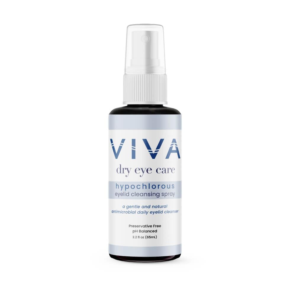 VIVA Eyelid 클렌징 스프레이 | 순수, Hypochlorous 산 | Gentle, 효과적인 Eyelid & Lash Cleanser 알레르기, 먼지, 오일, 메이크업 | 2.2 fl oz (65ml)