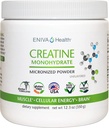 Eniva 건강 크레아틴 Monohydrate 분말, 아미노산, Micronized 분말, 70는 5개 G 12.3 oz, 근육 지원, 근육 성장, 세포질 에너지, Cognitive 초점, 매우 순수한, 약제 급료를 서빙합니다