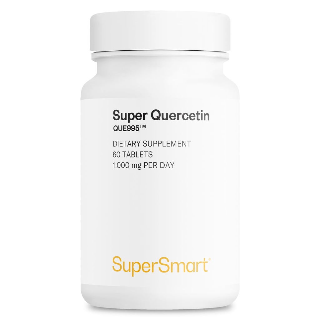 Supersmart - 일 당 최고 Quercetin 1000mg (종이된 QU995) - 높은 순수성 Quercetin 보충교재 - 자연적인 Bioflavonoids | 비 GMO & 글루텐 자유로운 - 60의 정제