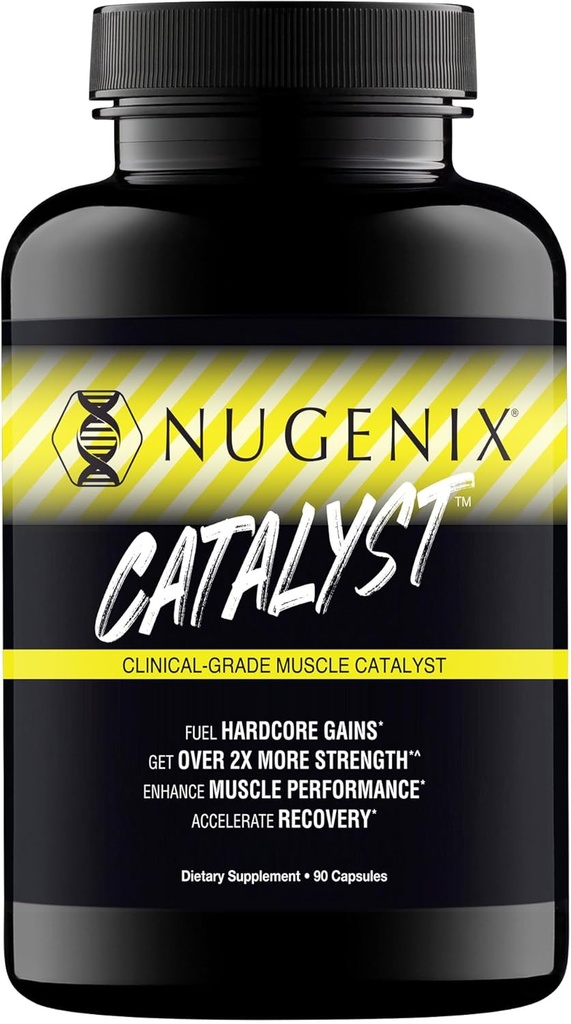 Nugenix Catalyst - 향상된 근육 빌더 및 근육 회복, 기차 Harder, 증가 성능 - 90 캡슐