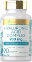 Carlyle Hyaluronic 산 Complex 900 mg | 교원질과 MSM | 90의 캡슐 | 비 GMO, 글루텐 자유로운 보충교재