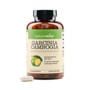 Naturewise Garcinia Cambogia - 60 % HCA 농도 추출물, 체중 목표 및 에너지 수준을위한 자연 지원 - Vegan, Non-GMO, 글루텐 무료 - 180 캡슐 [2-6 개월 공급]