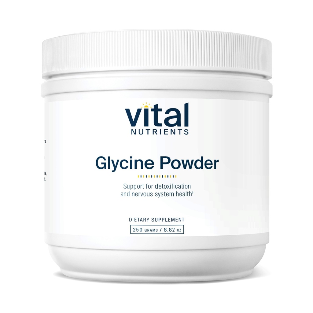 Vital Nutrients Glycine Powder 250g | Amino Acid는 편안한 수면, 스트레스 완화, 기억 및인지 지원 * | Vegan Glycine Supplement | 글루텐, 데이리, 소이 프리 | Non-GMO | 625 서빙