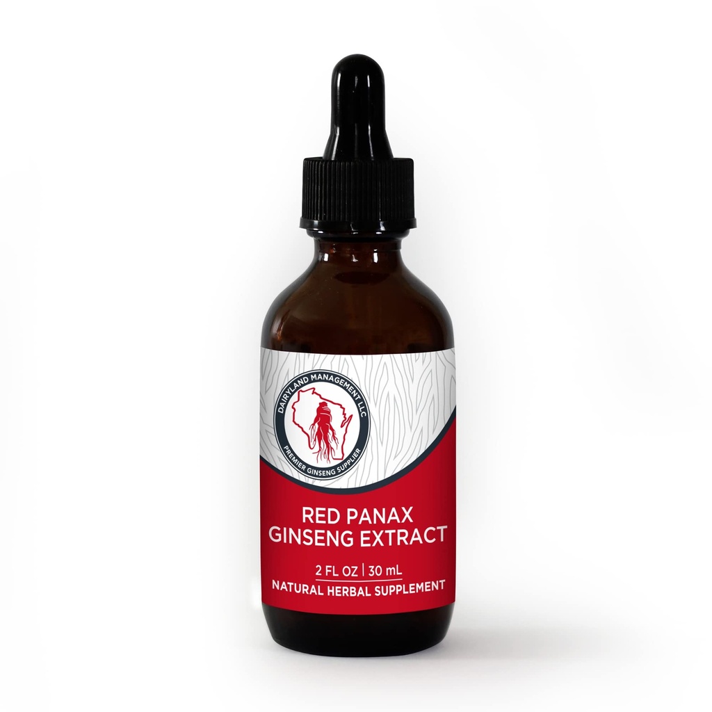 Dairyland Red Ginseng Extract 2 FL oz - 면역 지원을위한 Red Panax Ginseng Extract - 정품 한국어 Red Ginseng - Non-GMO, 글루텐 무료 인삼 액체 - Ginseng HerbSupplement for Daily Use