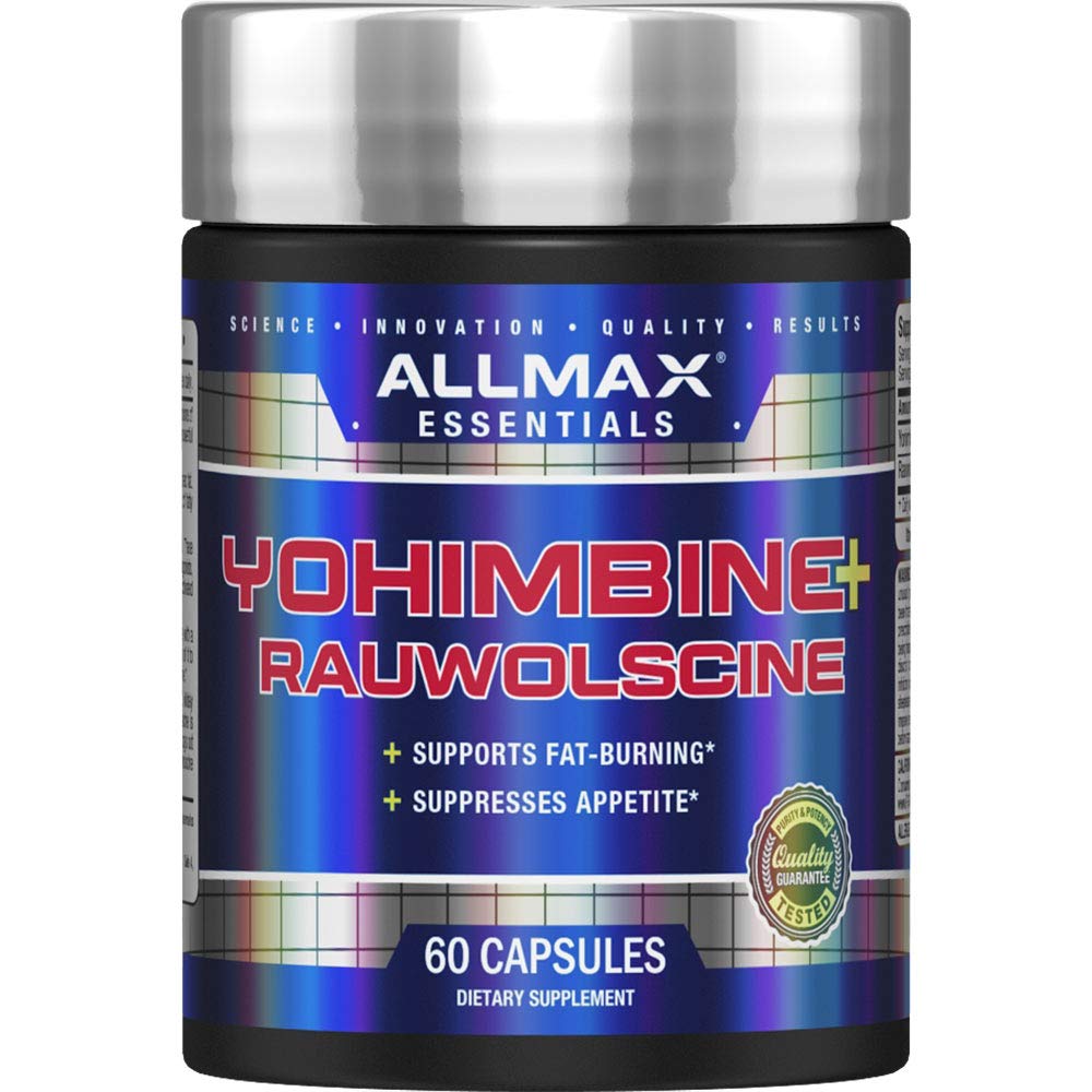 ALLMAX Essentials YOHIMBINE + RAUWOLSCINE - 60 캡슐 - 지방 연소 및 억제 식욕 지원 - 60 서빙