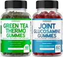 녹차 뚱뚱한 가열기 체중 감소 (60의 Gummies) 남자 & 여자를 위한 식욕 억제 체중 감소 보충교재 및 Glucosamine Chondroitin 합동 보충교재 (60의 조사) 합동 보충교재 성인을 위한