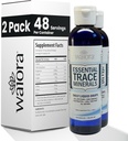 Waiora Essential Trace Minerals | 잃어버린/자산을 보충하는 도움말 | 60+ Ionic Trace Minerals | 지원 바디 바이탈 기능, pH 밸런스 | 플러스 히드라 션 (2 Bott / 96 serv)