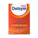 Delsym 최대 힘 기침 억제제, 빠른 방출 모자, 8 시간 일 또는 밤까지 지속, 20 조사