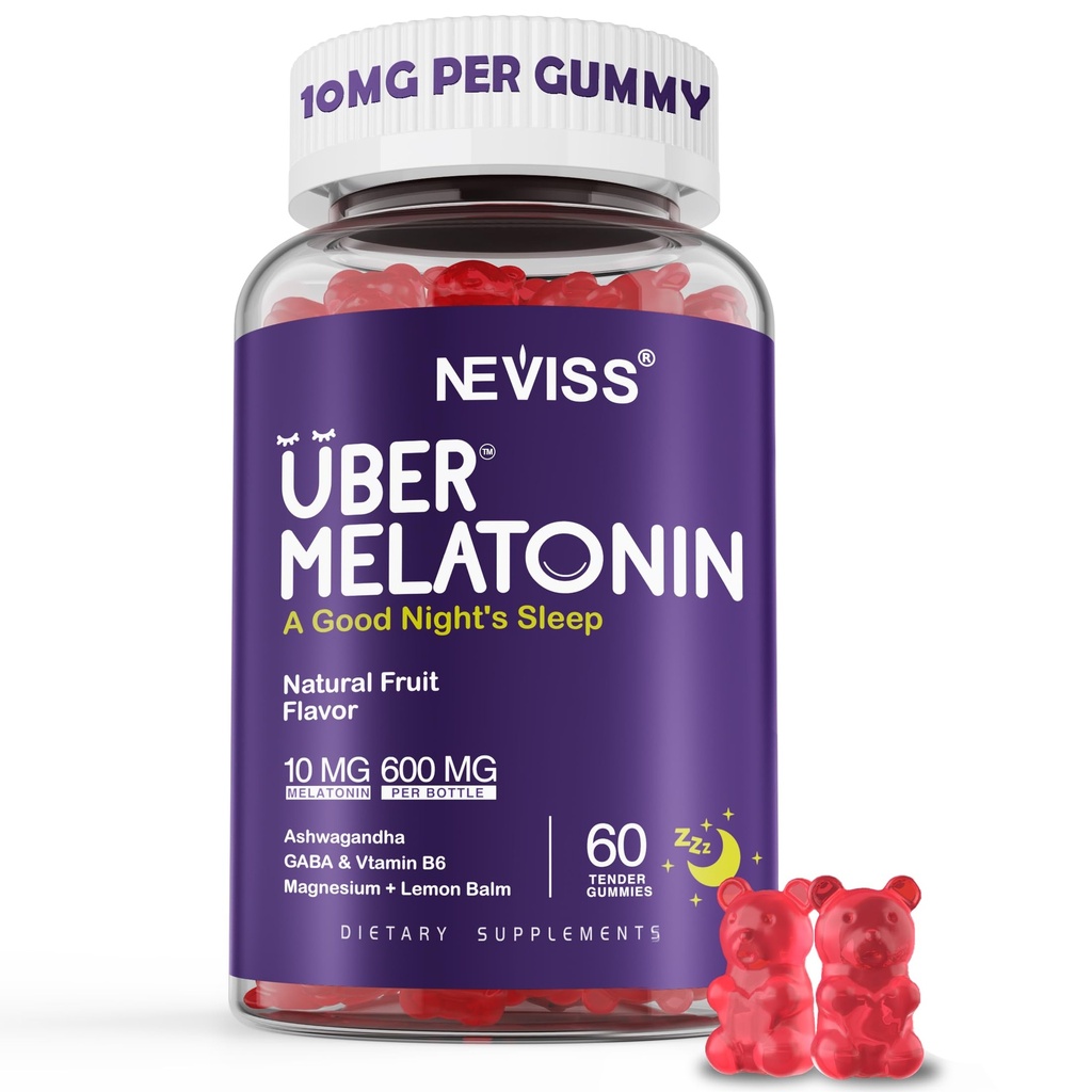 성인을 위한 Melatonin Gummies 10mg 20mg, Ashwagandha, 마그네슘 글리세린, GABA, L-theanine, Valerian 뿌리 및 레몬 발, 나머지 지원 보충교재, 포도 풍미, 60 Cts를 가진 Gummy 당 Melatonin 10 mg