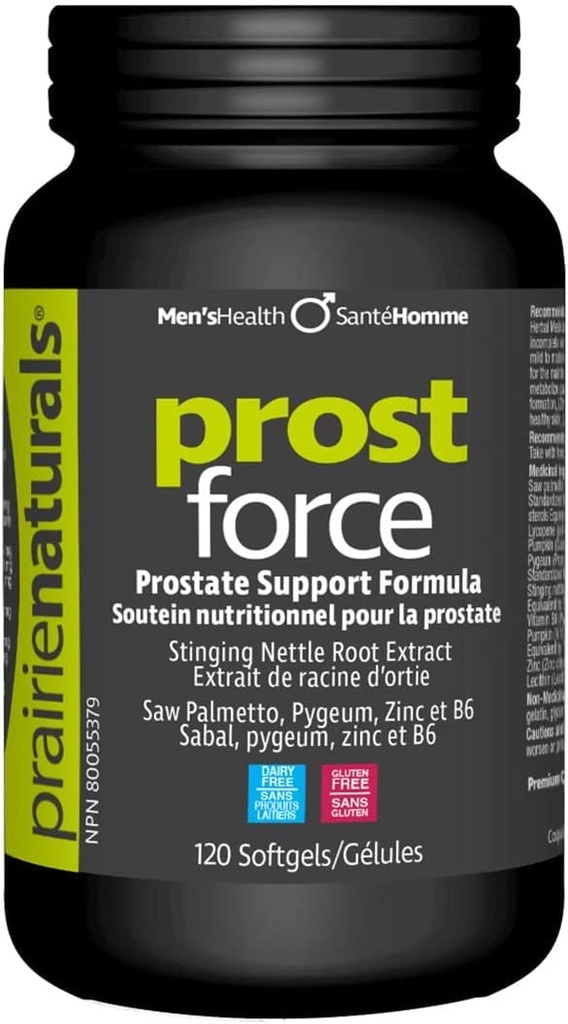 Prairie Naturals 남자 Softgels, 120 조사를 위한 전립선 지원
