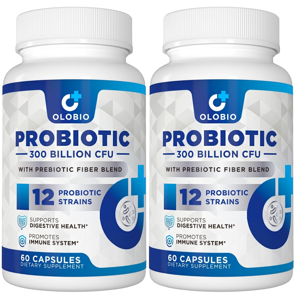 300 억 CFU Probiotic, 3 유기 Prebiotics, 여성 및 남성을위한 프로 바이오 틱스, 소화, 면역, 구트 및 Bloating 건강, 선반 안정, 채식, 120 조사를위한 매일 보충