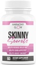 스키니 비밀 - 여성을위한 최고의 새로운 체중 감량 알약 | Appetite Suppressant, Belly Fat Burner, Carb Blocker + 6 효과적으로 강력한 성분 | 천연 및 안전한 3rd Party Tested - 60 캡슐