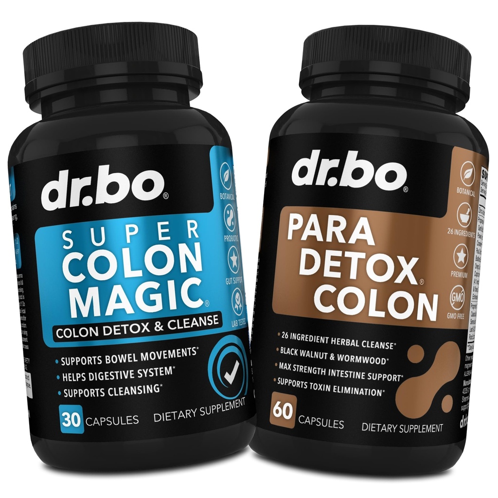 Colon Cleanser Detox & Body Cleanse - Probiotic & Intestinal Guard Cleanser와 15 Day Colon Cleanse 알약 - Intestinal Stomach Bloating Gut Loss 지원을위한 Poop Bowel 운동 보충제