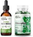 야생 & 유기 바다 Moss Tincture 2 fl oz & Chlorophyll Gummies