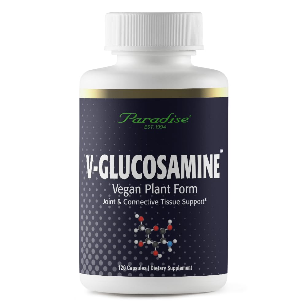 파라다이스 허브 V-Glucosamine 보충, 티슈 & 합동 건강, 슈퍼 포텐트, 울트라 순수, 비 GMO, 글루텐 무료, 120 채식 캡슐