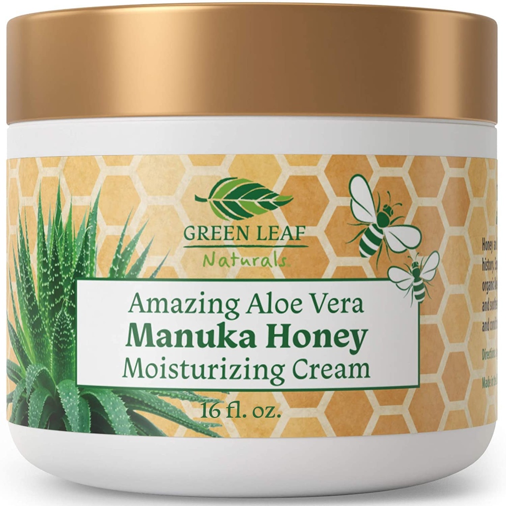 Manuka 꿀 Eczema 크림 Moisturizing 로션 향수 무료 Psoriasis 구호 - Itchy, 드라이 스킨 Rash Ointment - 피부 Soothing Moisturizer - 바디 & 페이스 크림 - 아이 & 성인 16oz