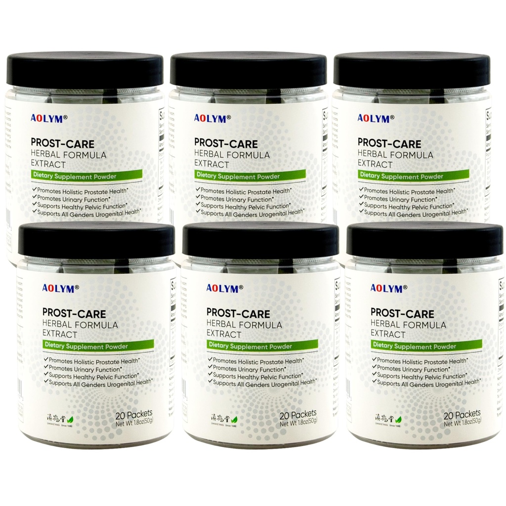 Prost-Care Multi Target Advanced Herbal Formula는 Pelvic Wellness를 촉진하며 건강한 전립선 볼륨을 유지하며 남자 20 Packets/Bottle (Pack of 6)을위한 건강한 유린 기능을 향상시킵니다.