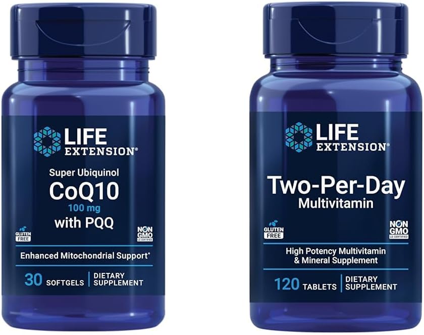 생활 연장 최고 Ubiquinol CoQ10 100mg 30 Softgels 세포 에너지 지원 뭉치 2 당 일 높은 힘 120 정제 Multivitamin를 가진
