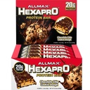 ALLMAX HEXAPRO PROTEIN BAR, 초콜릿 칩 쿠키 반죽 - 12 팩 - 하이 프로테인 에너지 스낵 - 20 g of Protein Per Bar - Whey Protein Isolate
