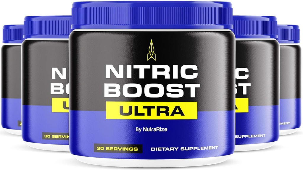 (5 팩) Nitric Boost Ultra - 항아리의 프리미엄 일일 분말 혼합, 에너지 유지, 지원 자연 순환을 유지, 당신은 Going 유지, 공식 리뷰 (150 서빙)