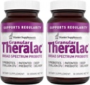 마스터 보조 식품 과립 치료 - 1.05 온스, 2 팩 - Optimal Gut 건강을위한 멀티 스트레인 프로 바이오 틱 분말 - 아이를위한 훌륭한 - Vegan, 글루텐 무료 - 80 총 서빙
