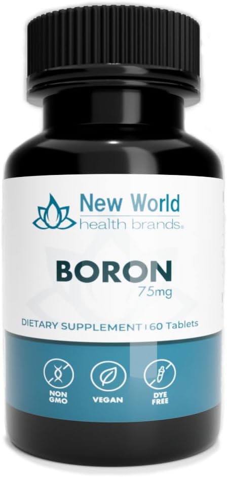 보론 광물 보충 75mg | 60 Count - Trace Minerals Your Body Needs to keep Optimal Health and Wellness