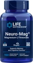 수명 연장 Neuro-Mag 마그네슘 L-Threonate, 150 채식 캡슐, 여자와 남자를 위한 Magtein 보충교재