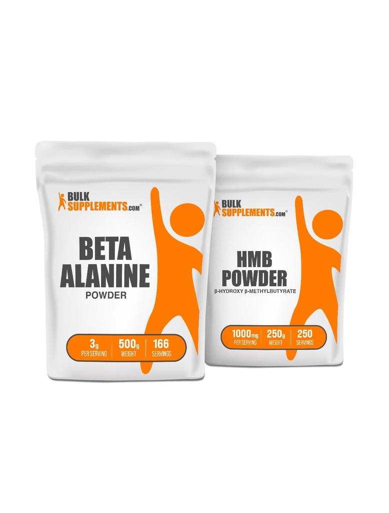 BulkSupplements 베타 알라닌 500g + HMB 250g 번들