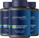 Pterostilbene 보충교재 (250mg, 60의 캡슐) | 임상적으로 입증된, 심장 & 뇌 건강을 위한 3 부분 시험된 산화제 | 활성화 Longevity 유전자 (3 팩)