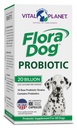 Vital Planet - Flora Dog Probiotic 캡슐 보충 20 억 문화와 10 멸균, 높은 Potency Immune 및 Digestive Support Probiotics for Dogs, 30 지연 릴리스 캡슐
