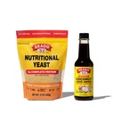 Bragg Premium 12 Ounce Nutritional Yeast Seasoning Pouch - Vegan, 글루텐 무료 치즈 케이크 및 코코넛 아미노산, 모든 목적 조미료, 10 Oz, 싱글