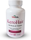 KeroHair는 비타민과 Biotin I 60 캡슐의 보충을 완료하여 강한 건강한 머리 성장 - 탈모를 방지합니다 | 승인* 추가 Biotin 및 비타민 B로 풍부