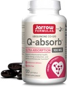 Jarrow 공식 Q-Absorb Ubiquinone Co-Q10 100 mg의 규정식 보충교재, Mitochondrial 건강, 세포 에너지 생산 및 심장 혈관 건강, 120 Softgels, 120 일 공급을 위한 산화 방지제 지원