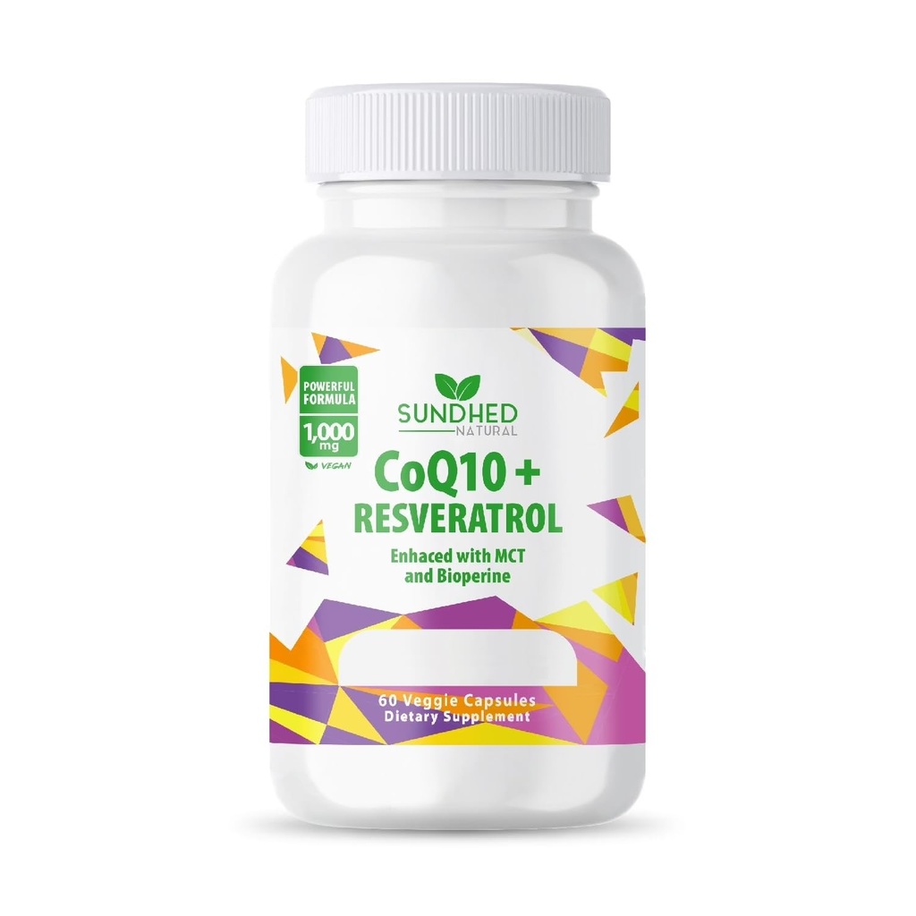 CoQ10 강력한 산화 방지제 (캡슐 Coq10+Resveratrol)