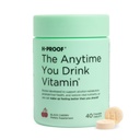 H-PROOF 언제든지 음료 비타민, 간 건강 & 면역 지원 Electrolytes, 우유 이틀 및 비타민 B & C - 40 Chewable 정제 (20 서빙), Vegan, 블랙 체리
