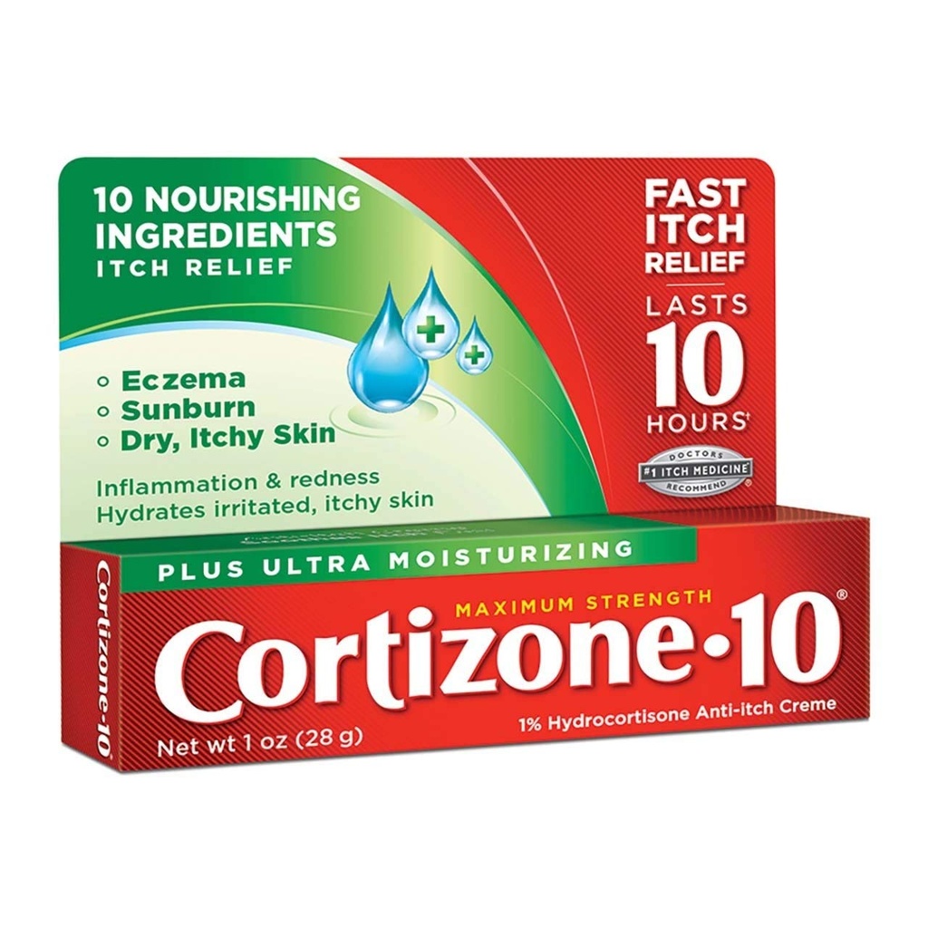 Cortizone-10 Anti-Itch Creme Plus Healing Moisturizers, 최대 강도, 1 oz.