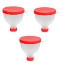 gofidin 3PCS 200ML 휴대용 단백질 분말 Funnel 물병 적당 단백질 셰이커 병 영양 저장 콘테이너를 위한 휴대용 충분한 양 수로 체육관 협동자