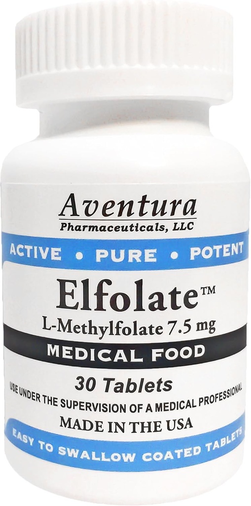ELFOLATE® 7.5mg L-Methylfolate 메틸 Folate 메틸 Folate 의학 음식 보충교재 직업적인 힘 활동적인 순수한 유력한 30 정제