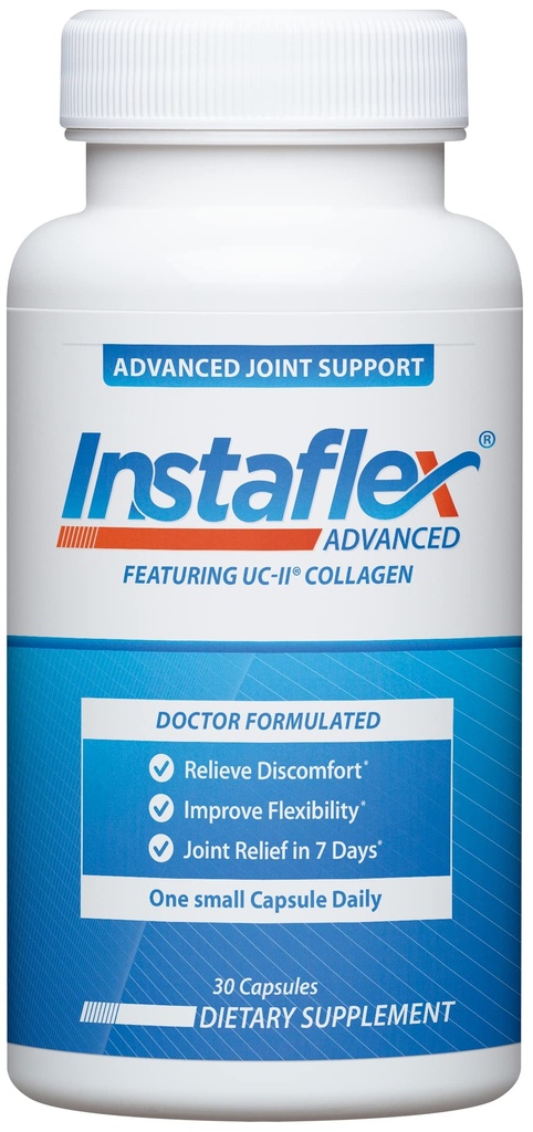Instaflex 고급 관절 지원 보충교재 - 심황, Resveratrol, Boswellia Serrata 추출물, BioPerine, UC-II 교원질 30 조사